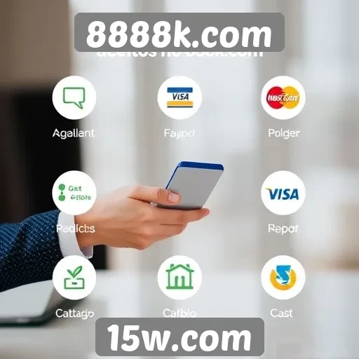 Métodos de pagamento aceitos no 8888k.com